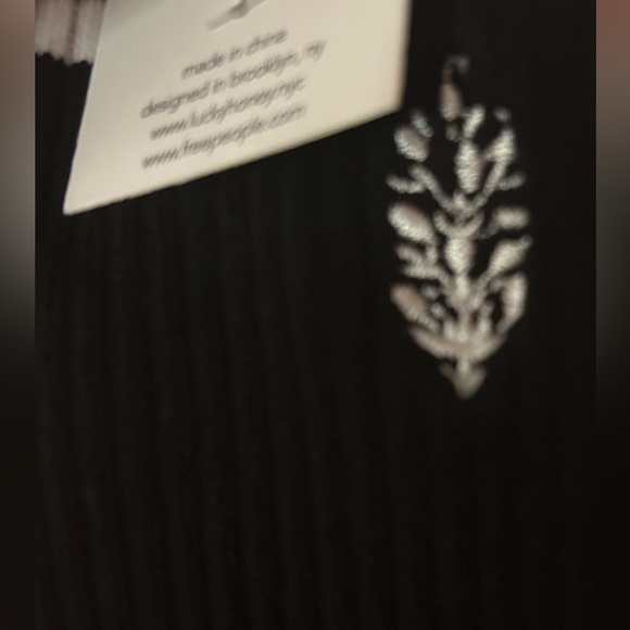 NWT Free People & Luck Honey NYC collab Black & White Athletic Socks - Picture 6 of 6